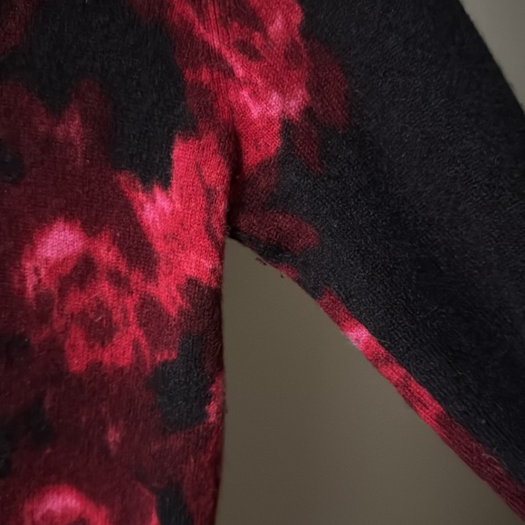 Talbots pure cashmere rose 3/4 sleeve sweater - Picture 8 of 10